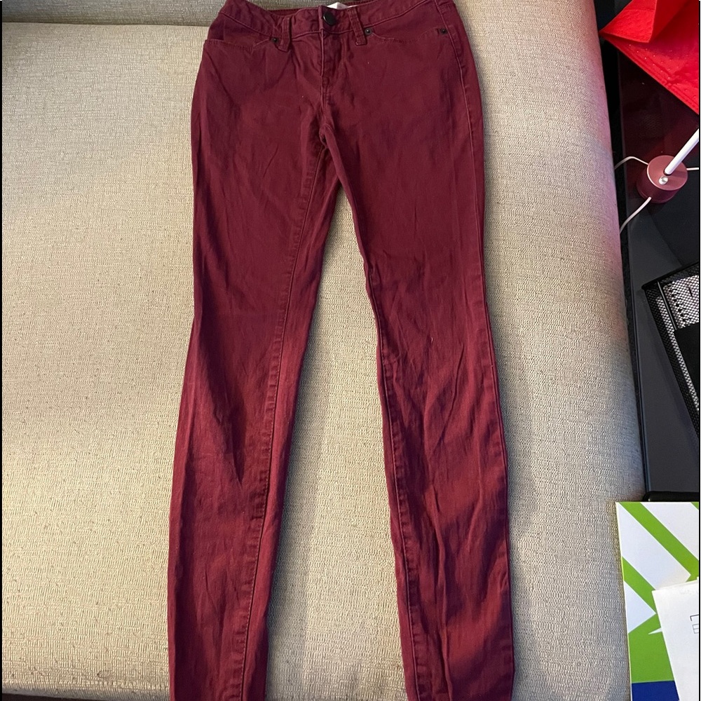 Burgundy pants